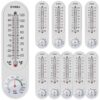 10Pcs Outdoor/Indoor Thermometer Hygrometer with Celsius/Fahrenheit Wall Thermom